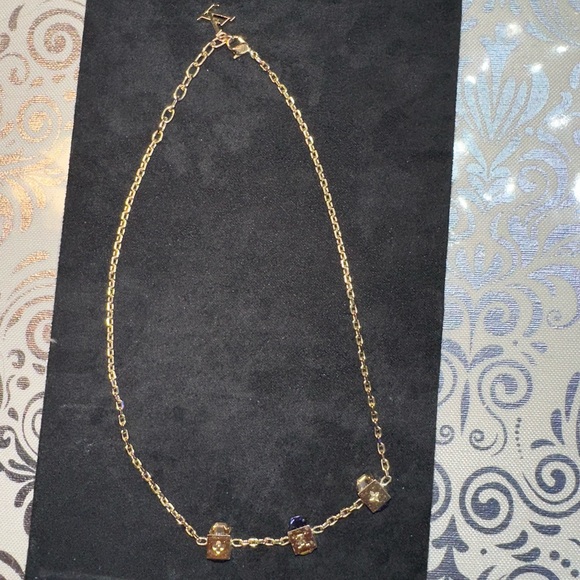 Louis Vuitton BO Pend. Gamble Azur Pendant, bracelet and ring. 5 piece set. - Picture 10 of 17